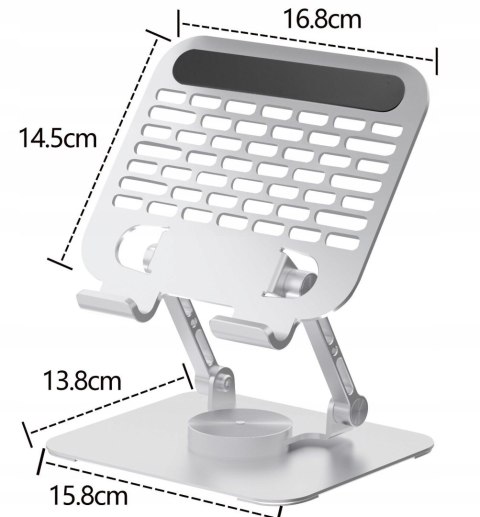 Stojak uchwyt na tablet iPad Kindle Galaxy obrotowy 360 stopni aluminiowy Stojak uchwyt na tablet iPad Kindle Galaxy obrotowy 360 stopni aluminiowy