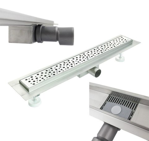 Odpływ Liniowy TROPFEN z syfonem prysznicowy brodzik stalowy 130CM Odpływ Liniowy TROPFEN z syfonem prysznicowy brodzik stalowy 130CM