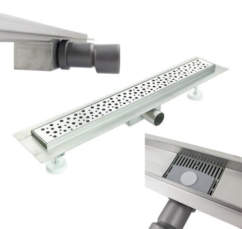 Odpływ Liniowy TROPFEN z syfonem prysznicowy brodzik stalowy 80CM Odpływ Liniowy TROPFEN z syfonem prysznicowy brodzik stalowy 80CM