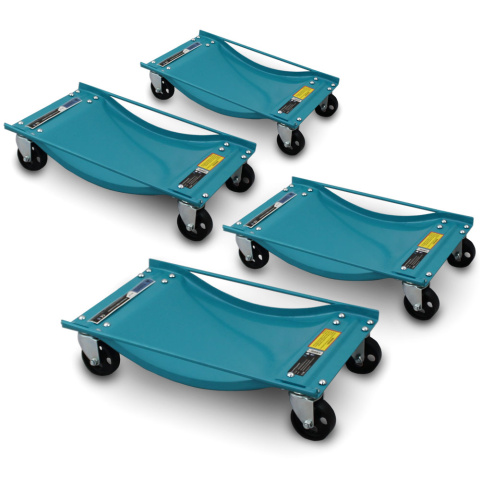 4x Wózki Manewrowe pod koła SERWISOWE z Udźwigiem 4x450KG 1800kgZESTAW 4x Wózki Manewrowe pod koła SERWISOWE z Udźwigiem 4x450KG 1800kgZESTAW