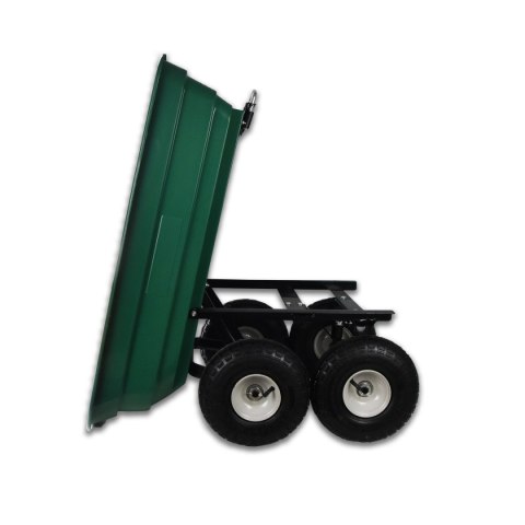Wózek ogrodowy taczka wywrotka na 4 kółkach transportowy 120L 240kg Wózek ogrodowy taczka wywrotka na 4 kółkach transportowy 120L 240kg