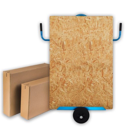 Wózek platformowy do przewozu płyt OSB GK MDF drzwi okien 300kg Wózek platformowy do przewozu płyt OSB GK MDF drzwi okien 300kg