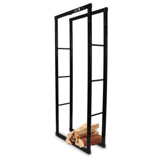 Stojak organizer kosz designerski na drewno kominkowe opałowe 60x25x150cm