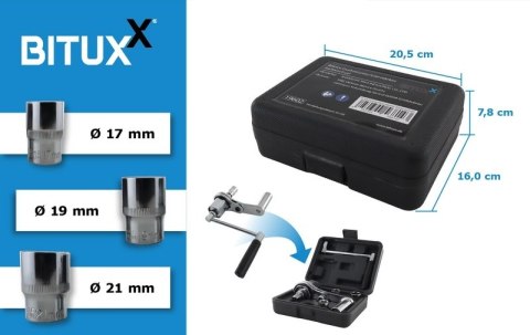 Klucz planetarny 680Nm 1/2" 1:16 nasadki 17/19/21mm