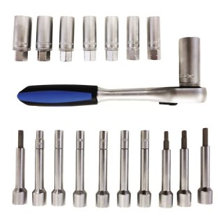 Klucze do montażu demontażu amortyzatorów 1/2" 18 elementów