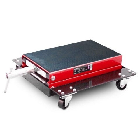 Mobilny podnośnik motocyklowy nożycowy do 500kg czerwony