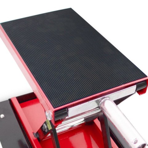 Mobilny podnośnik motocyklowy nożycowy do 500kg czerwony