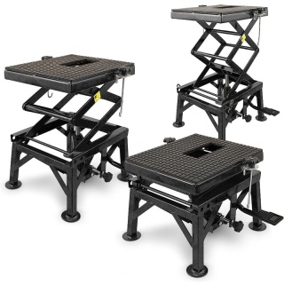 Podnośnik HYDRAULICZNY Nożycowy 135 KG do motocykla motoru czarny