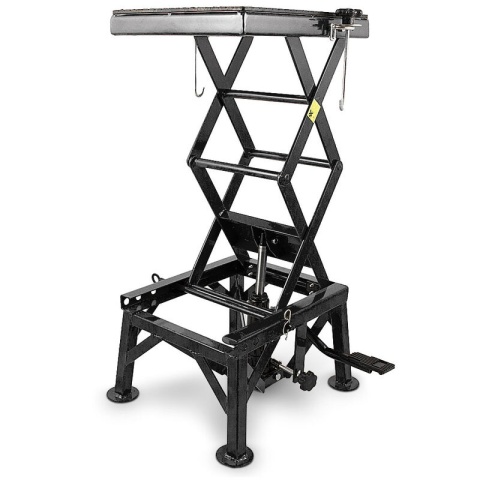 Podnośnik HYDRAULICZNY Nożycowy 135 KG do motocykla motoru czarny