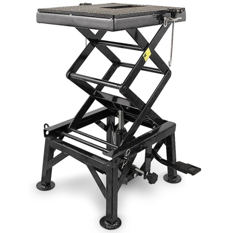 Podnośnik HYDRAULICZNY Nożycowy 135 KG do motocykla motoru czarny