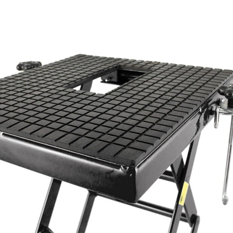 Podnośnik HYDRAULICZNY Nożycowy 135 KG do motocykla motoru czarny