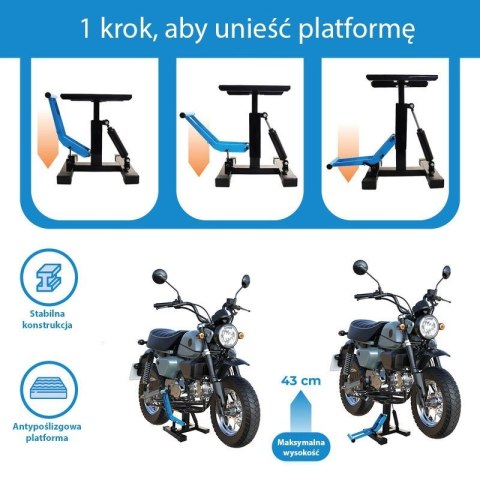 Podnośnik do motocykli enduro motorowerów z dźwignią do 150kg