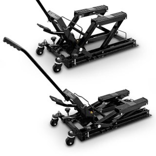 Podnośnik motocyklowy podnośnik hydrauliczny platforma 680kg czarny