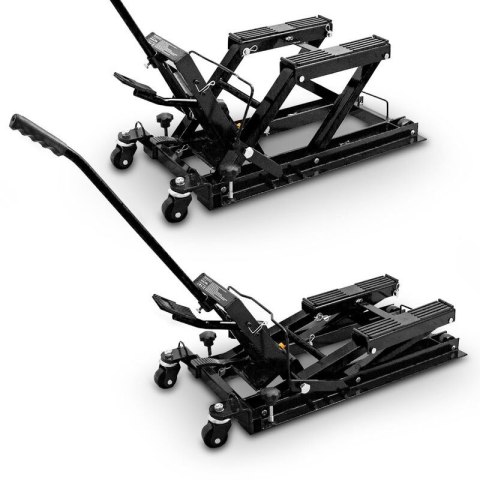 Podnośnik motocyklowy podnośnik hydrauliczny platforma 680kg czarny