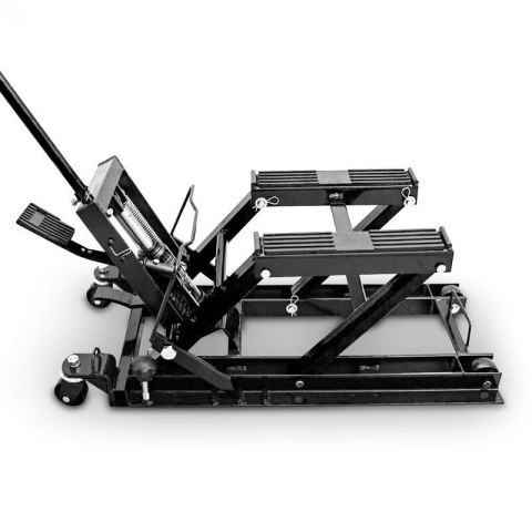 Podnośnik motocyklowy podnośnik hydrauliczny platforma 680kg czarny