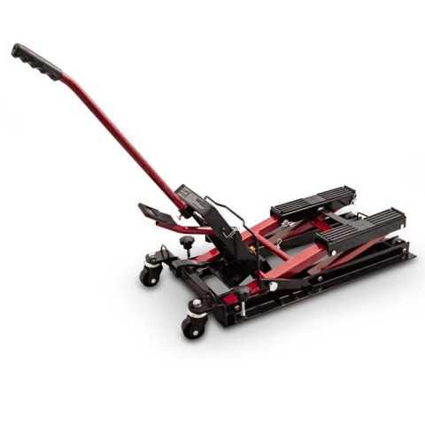 Podnośnik motocyklowy podnośnik hydrauliczny platforma 680kg czerwony