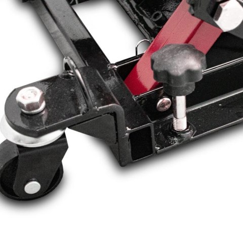 Podnośnik motocyklowy podnośnik hydrauliczny platforma 680kg czerwony