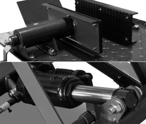 Podnośnik nożycowy hydrauliczny platforma serwisowa do 360kg czarny