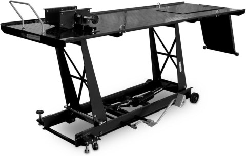 Podnośnik nożycowy hydrauliczny platforma serwisowa do motocykli 460kg czarny