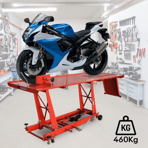 Podnośnik nożycowy hydrauliczny platforma serwisowa do motocykli 460kg