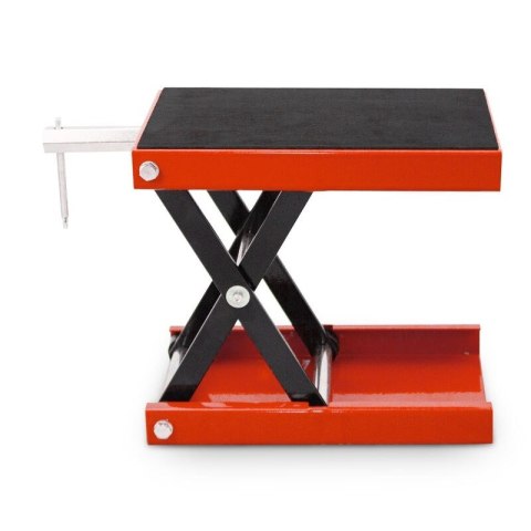 Podnośnik nożycowy korbowy do motocykla 450kg czerwony