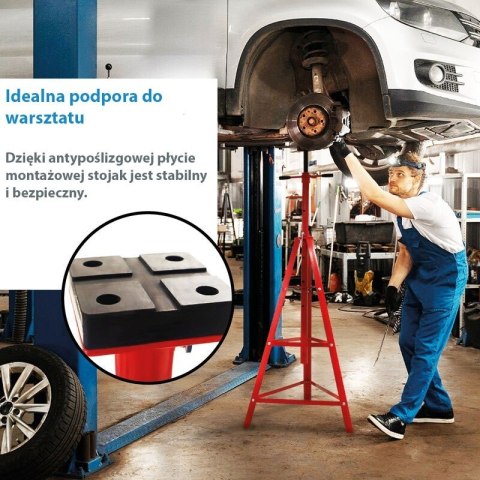 Podpora kobyłka osiowa 2T czerwona