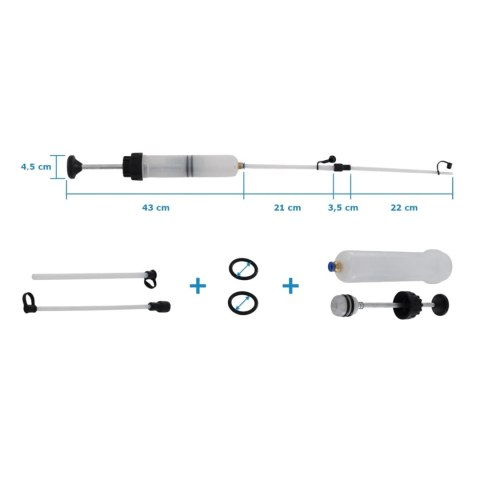 Pompka ręczna do napełniania i odsysania oleju 200ml
