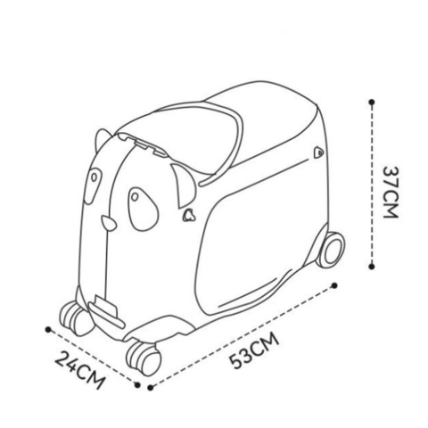 Walizka Jeździk dla Dziecka – Podróżna Walizka z Siedziskiem na Kółkach