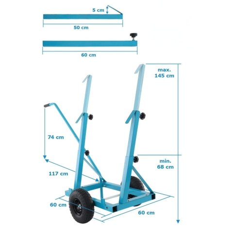 Wózek do transportu płyt do 200kg