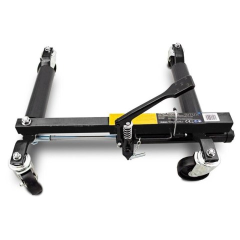 Wózek rolka pod koła z podnośnikiem hydraulicznym 680kg 2 szt. czarny