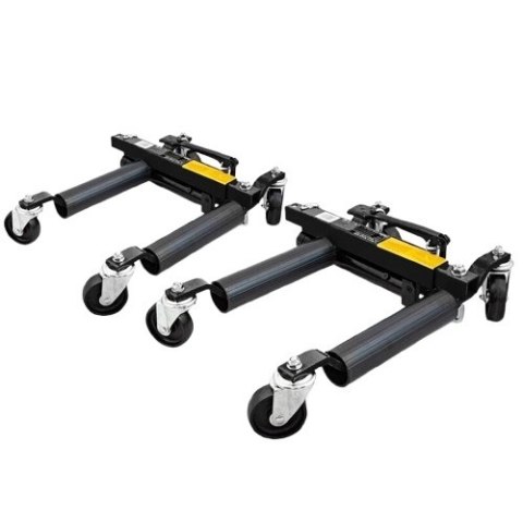 Wózek rolka pod koła z podnośnikiem hydraulicznym 680kg 2 szt. czarny