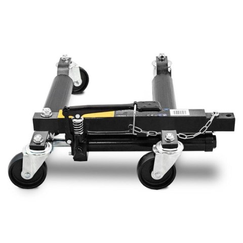 Wózek rolka pod koła z podnośnikiem hydraulicznym 680kg 4 szt. czarny