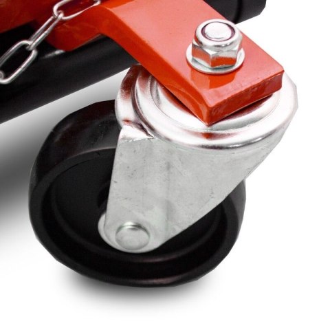 Wózek rolka pod koła z podnośnikiem hydraulicznym 680kg 1 szt czerwony