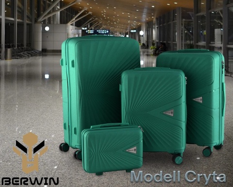 Zestaw Walizek BERWIN ABS Morska Bryza 4szt – XL L M + Kuferek