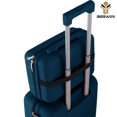 Zestaw Walizek BERWIN ABS Morska Zieleń 4szt – XL L M Kuferek