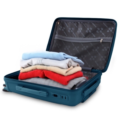 Zestaw Walizek BERWIN ABS Morska Zieleń 4szt – XL L M Kuferek