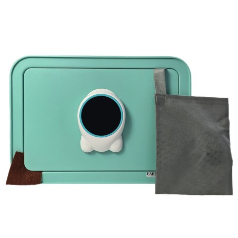 Zielony sejf biurowy domowy na kod i klucz elektroniczny skarbonka