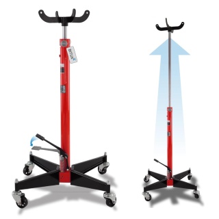 Hydrauliczny podnośnik do skrzyń biegów mobilny do 500kg czerwony