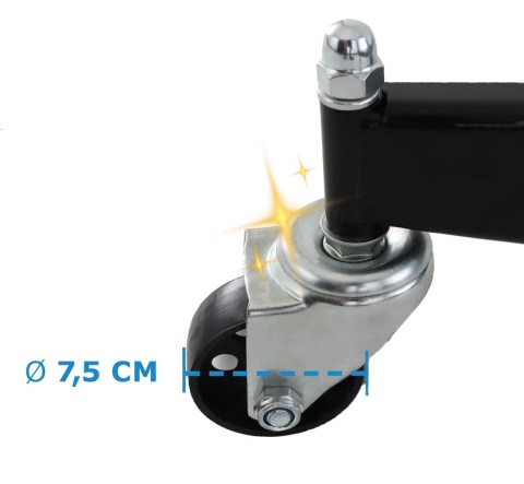 Hydrauliczny podnośnik do skrzyń biegów mobilny do 500kg niebieski