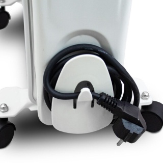 Mobilny grzejnik olejowy 2500W 11 żeber biały