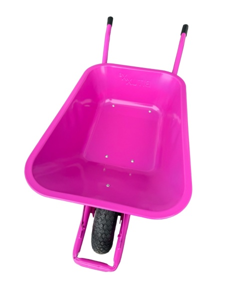 Taczka ogrodowa dekoracyjna różowa do 250kg