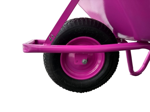 Taczka ogrodowa dekoracyjna różowa do 250kg