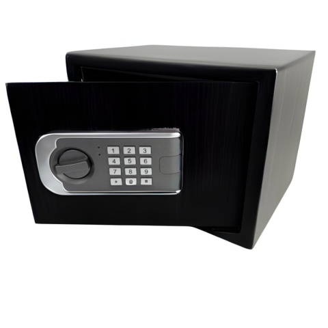 Sejf biurowy domowy czarny na kod szyfrowy