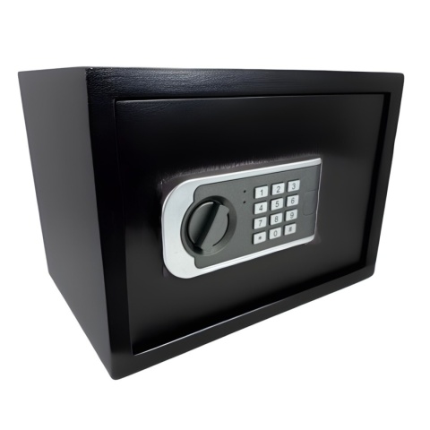 Sejf biurowy domowy czarny na kod szyfrowy