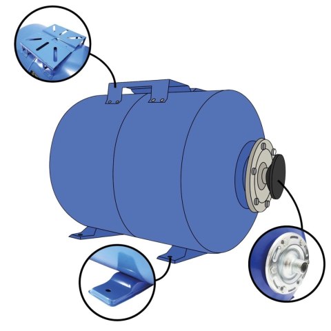 Zbiornik membranowy 50l Hydrofor stalowy EPDM 6 bar