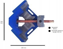 Precyzyjne Imadło Kątowe Solidne Ciężkie 80mm