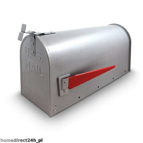 SKRZYNKA AMERYKAŃSKA POCZTOWA USA MAIL SREBRNA SKRZYNKA AMERYKAŃSKA POCZTOWA USA MAIL SREBRNA