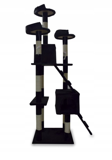 DRAPAK DLA KOTA CZARNY 170CM DRZEWKO Z LEGOWISKAMI