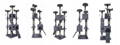 DRAPAK DLA KOTA JASNOSZARY 170CM DRZEWKO LEGOWISKO