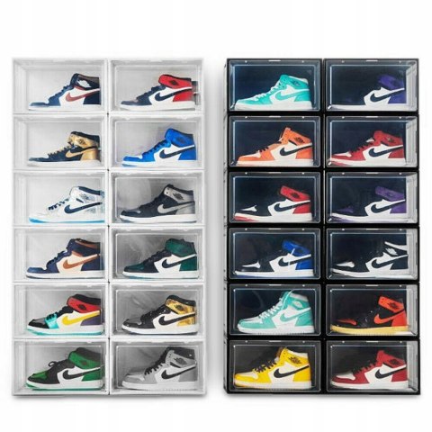 3x BOX NA BUTY ORGANIZER PUDEŁKO CZERWONE do rozm. 47 3x BOX NA BUTY ORGANIZER PUDEŁKO CZERWONE do rozm. 47